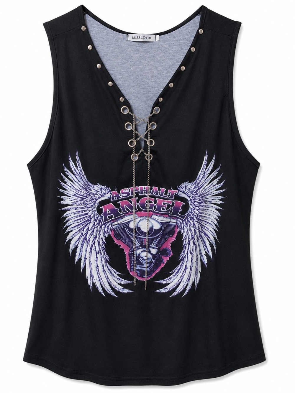 Asphalt Queen Shirt With Chains